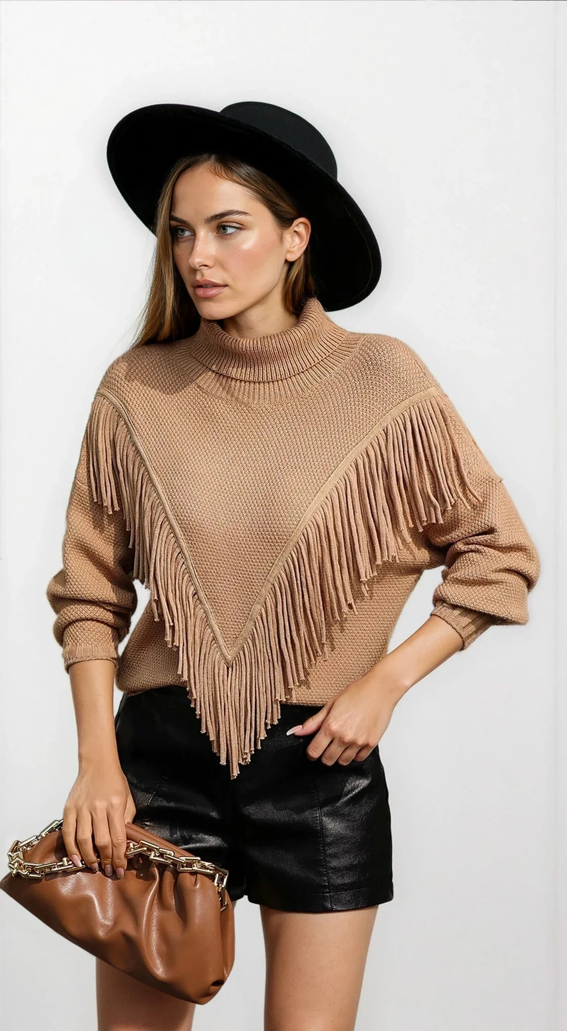 Cove Turtleneck Tassel Sweater
