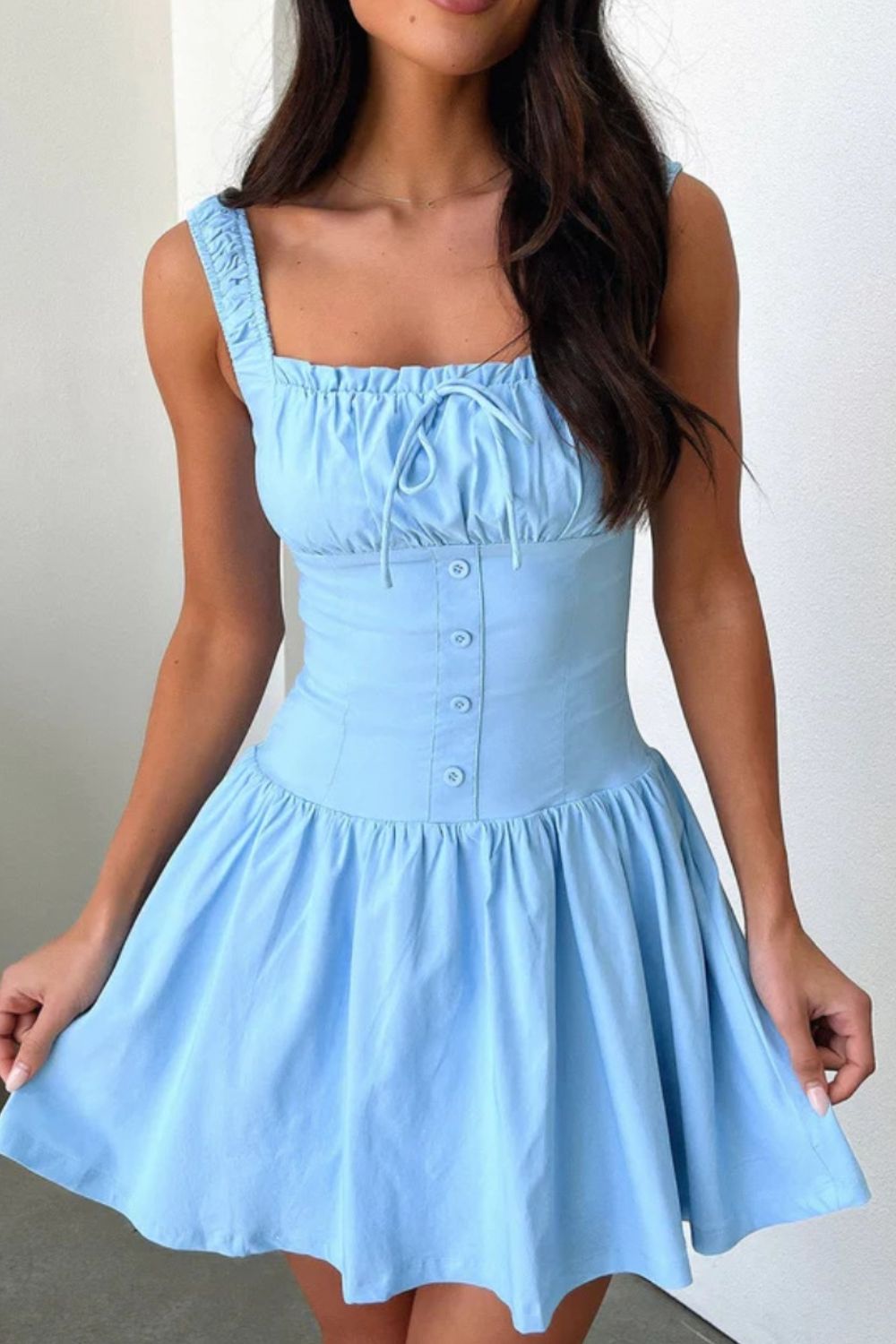 Sweetheart Square Neck Cami Dress