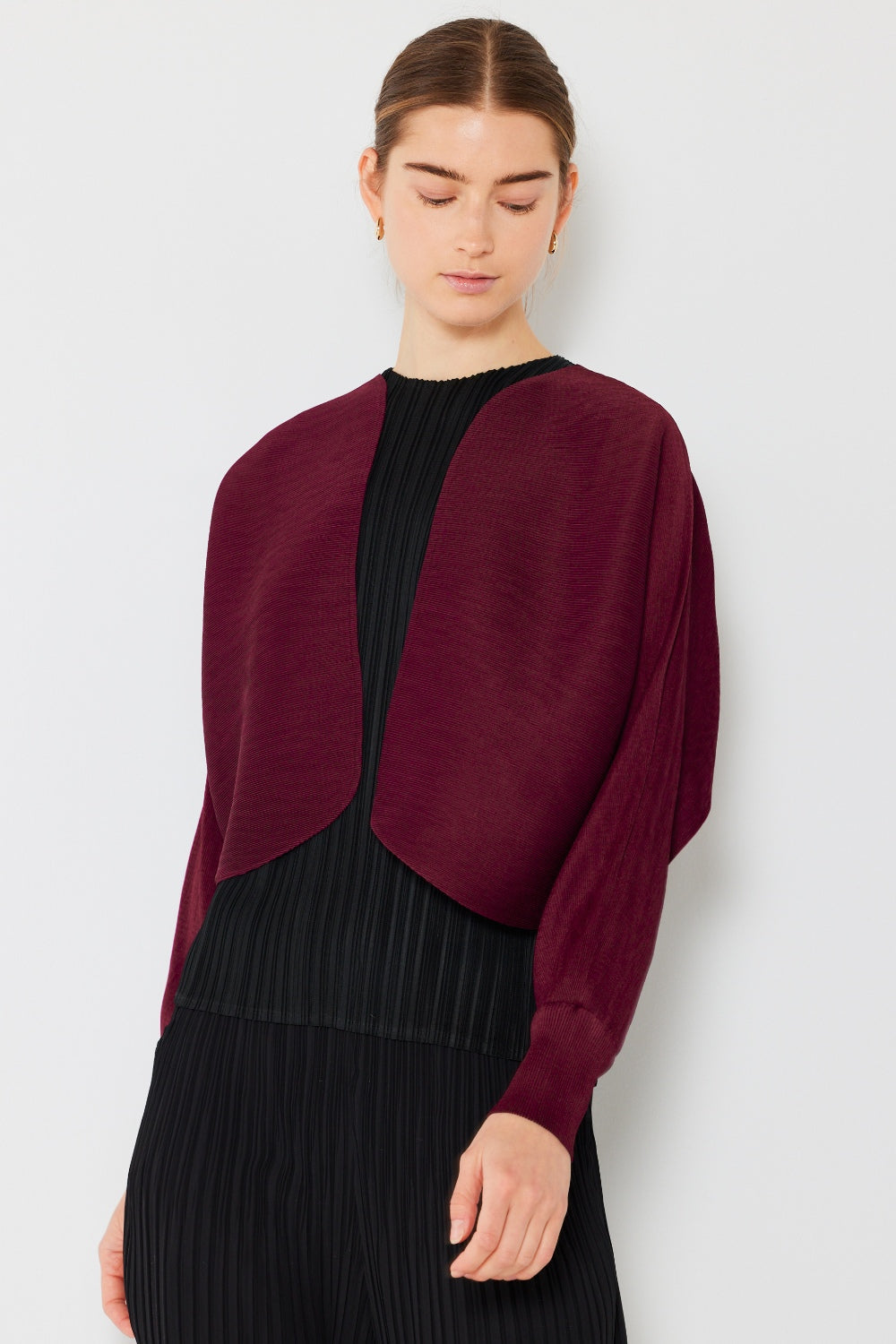 Sleek Ribbed Bolero Cardigan