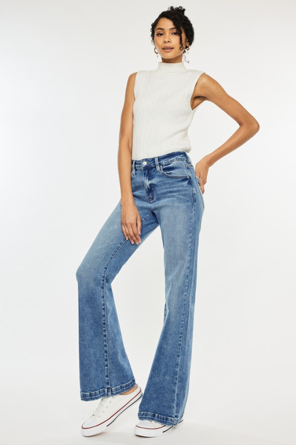 Signature High-Waist Wide Leg Jean