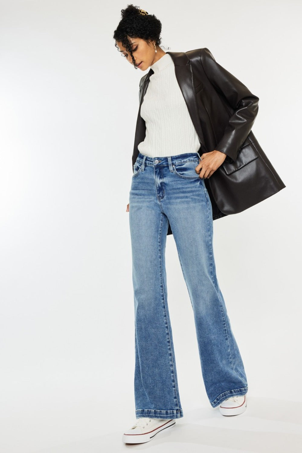 Signature High-Waist Wide Leg Jean