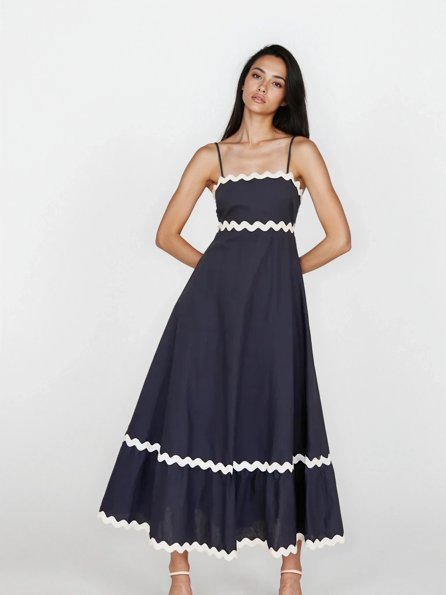 Tidal Spaghetti Strap Maxi Dress
