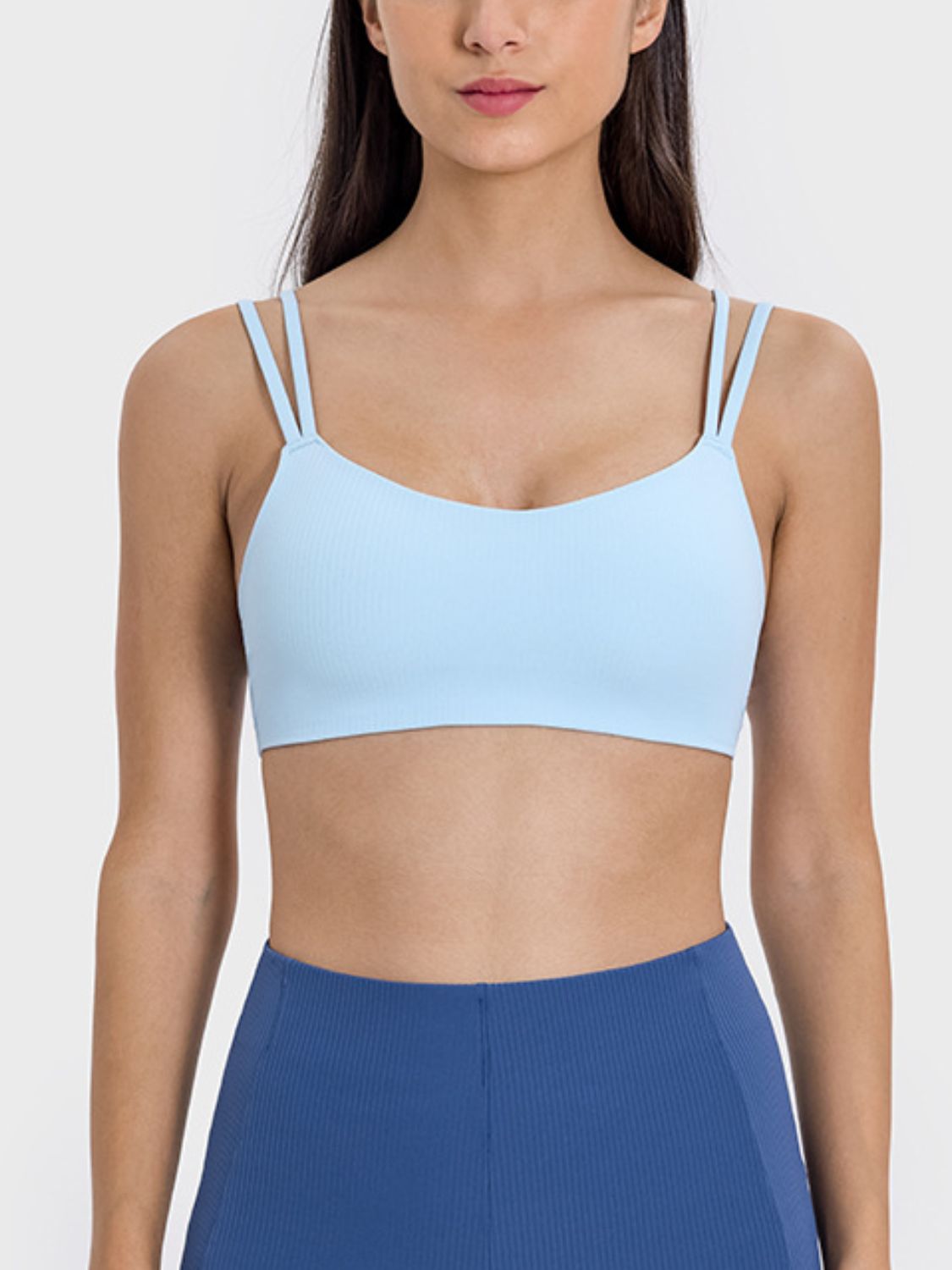 Delight Scoop Neck Double Strap Sports Bra