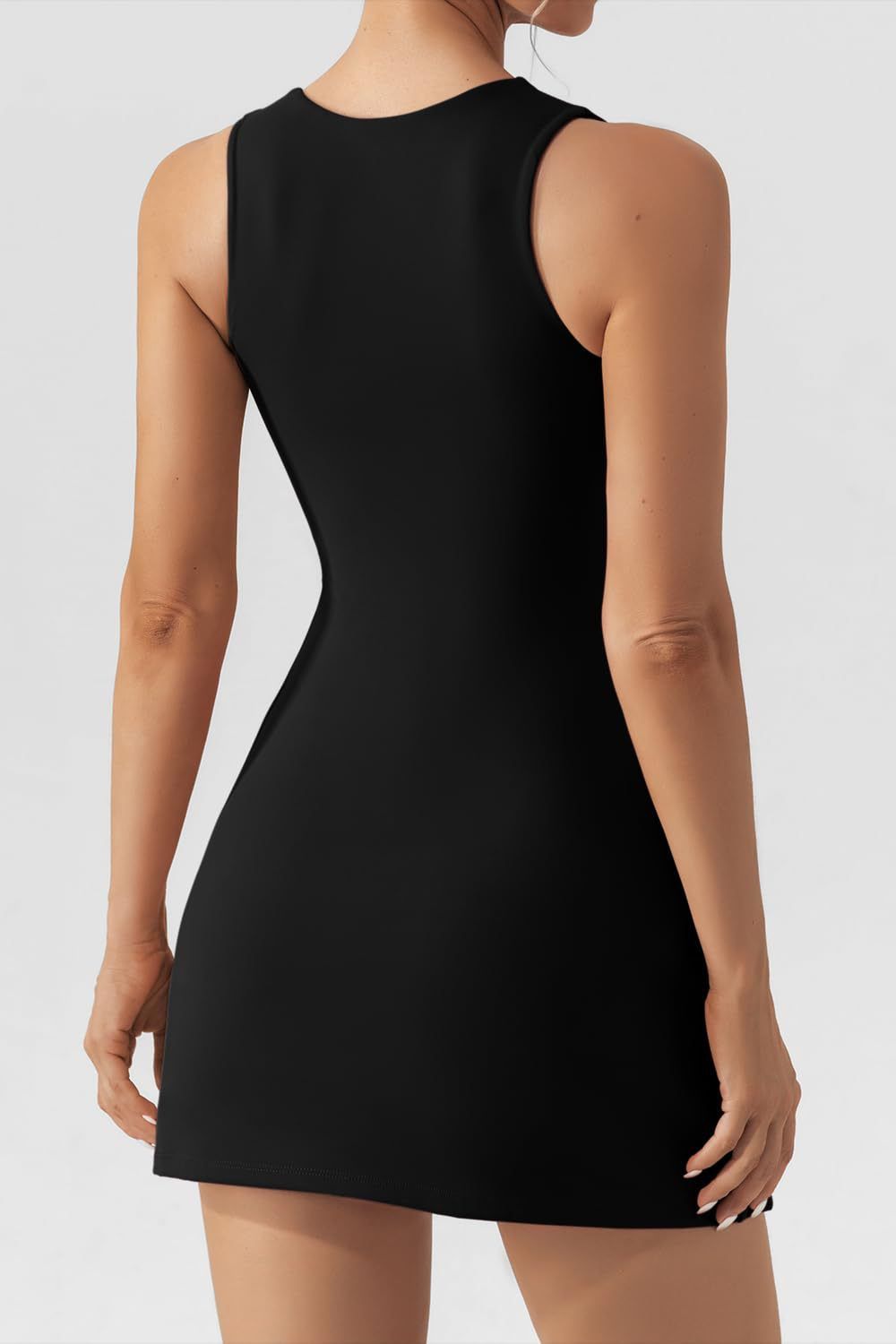 Square Neck Little Black Dress