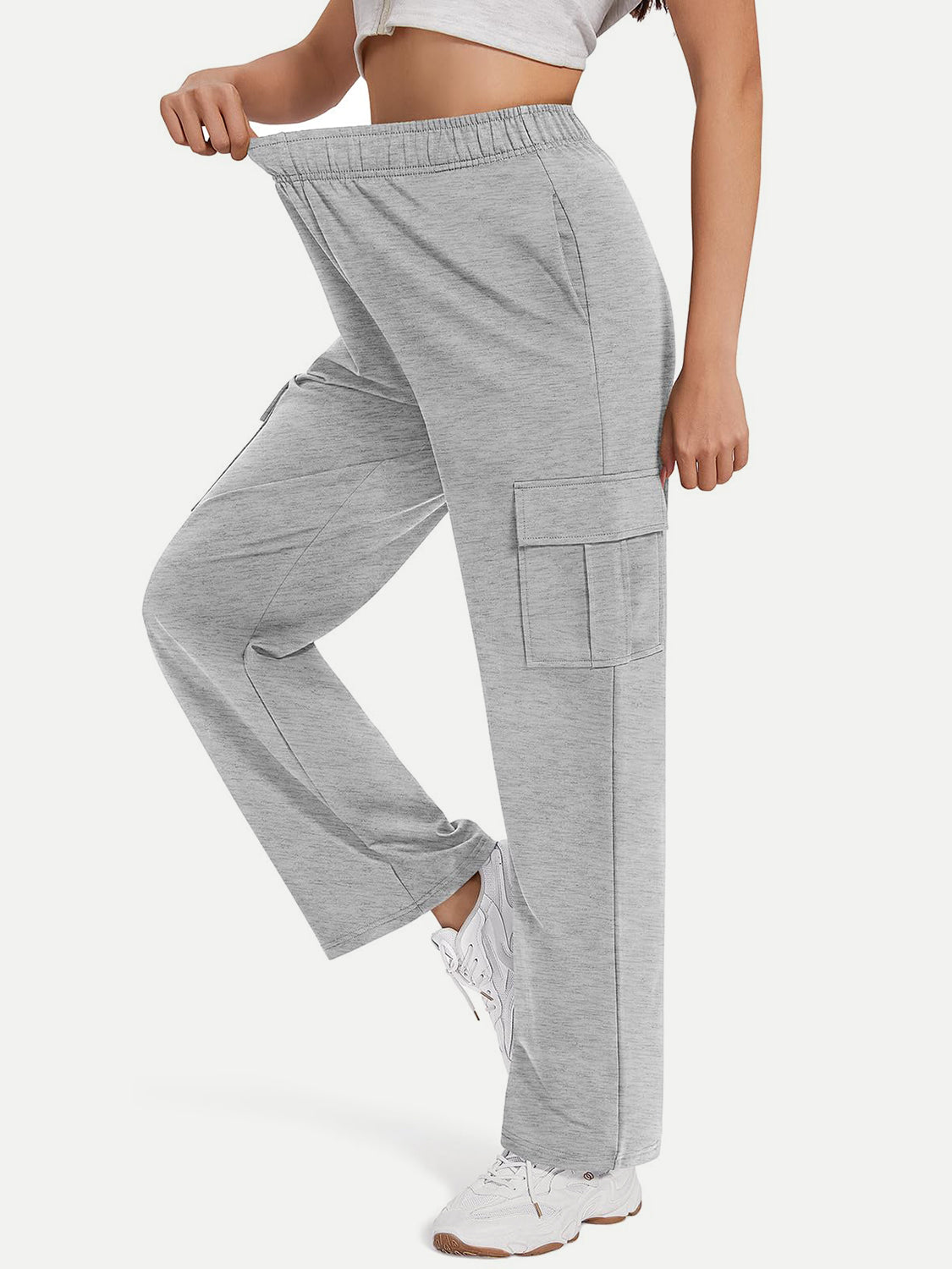 Cargo Straight Leg Sweatpant