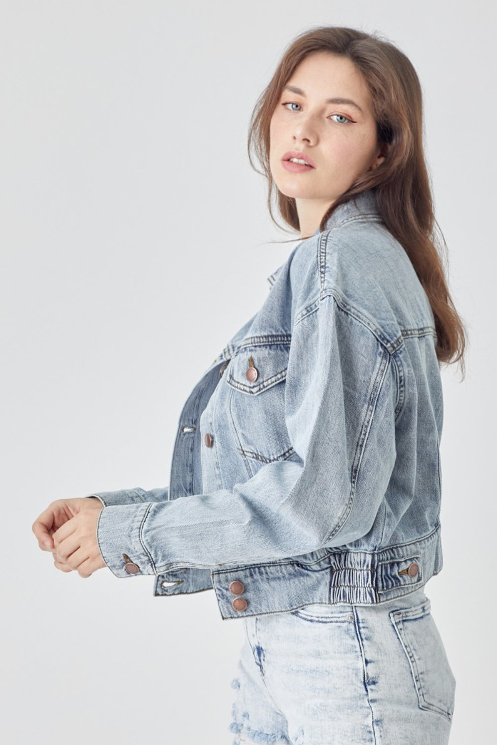 Favorite Denim Cropped Jacket