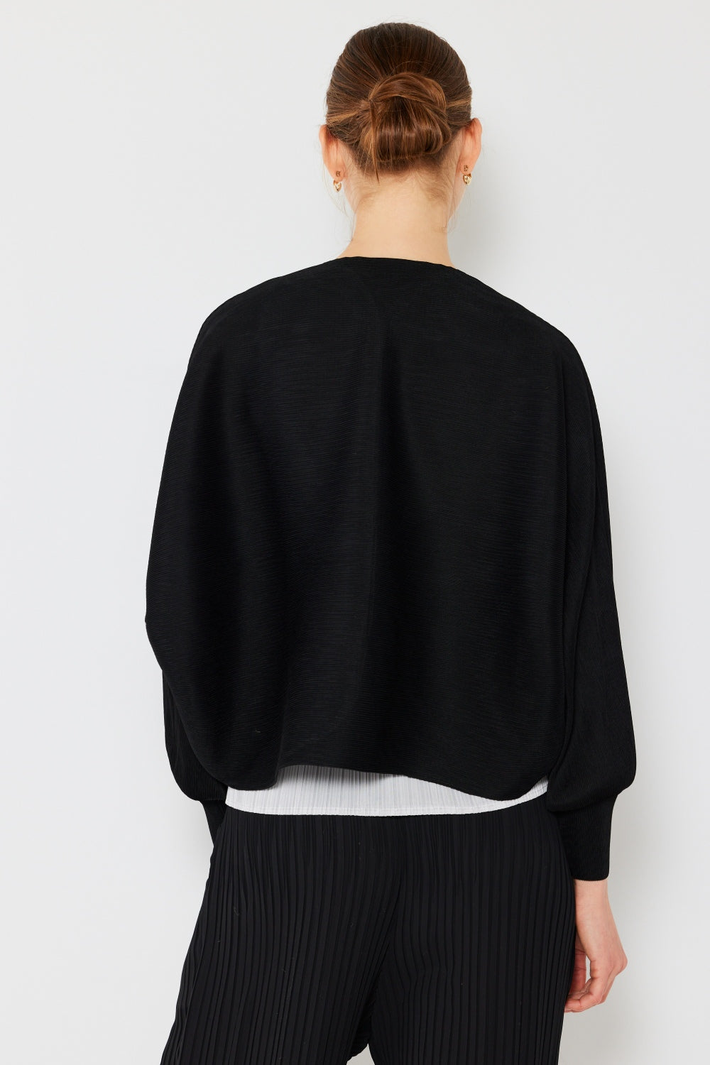 Sleek Ribbed Bolero Cardigan