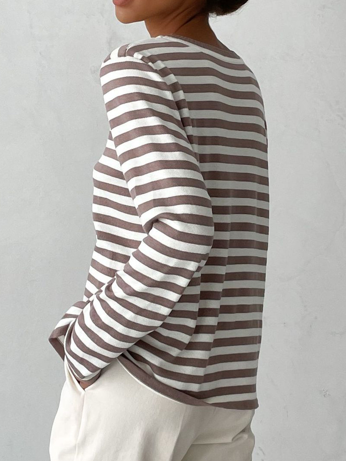 Striped Crew Neck Sweater