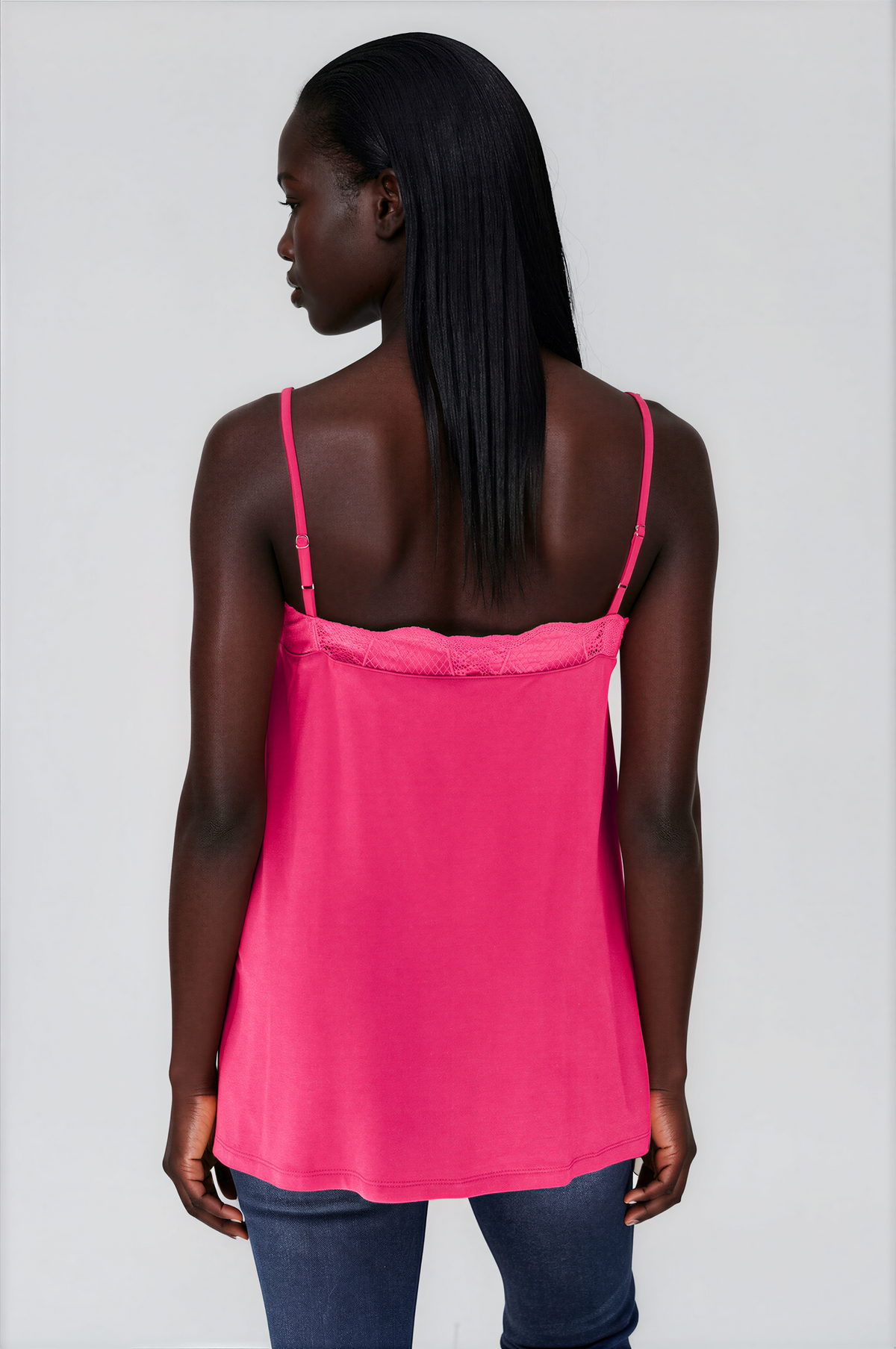 Lace Trim V-Neck Cami