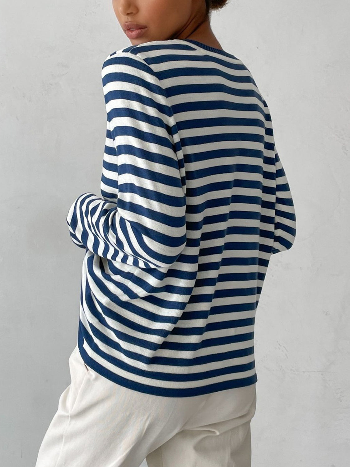 Striped Crew Neck Sweater