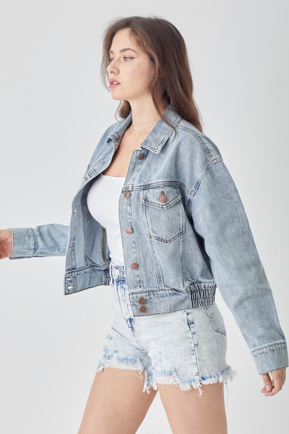 Favorite Denim Cropped Jacket