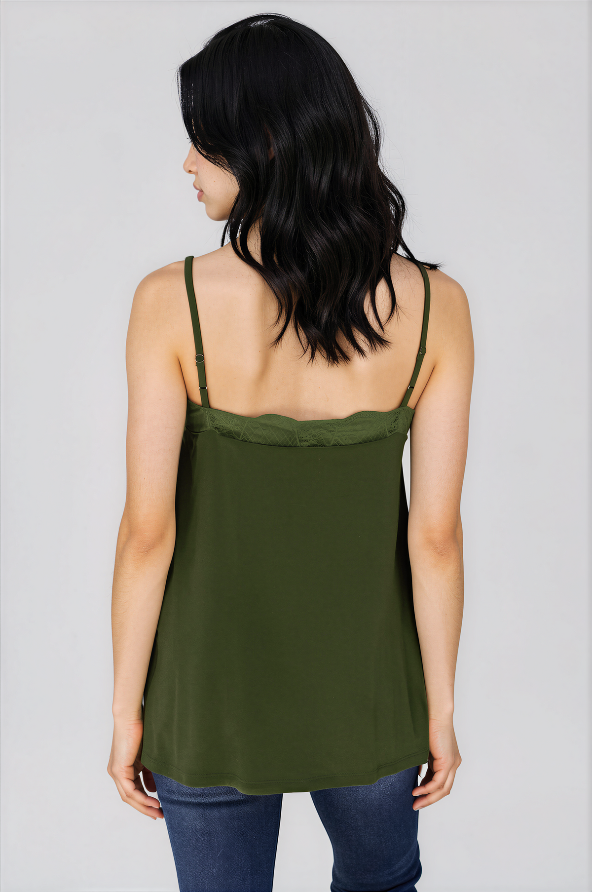 Lace Trim V-Neck Cami