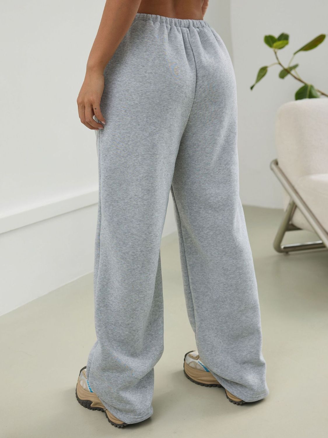 Core Drawstring Wide Leg Sweatpant