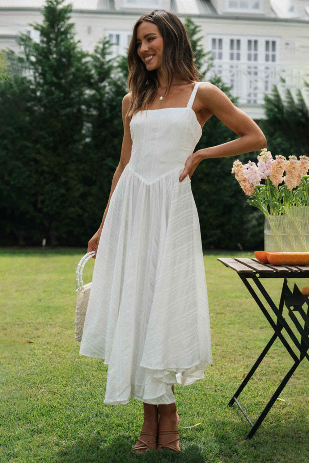 Angelic Square Neck Cami Dress