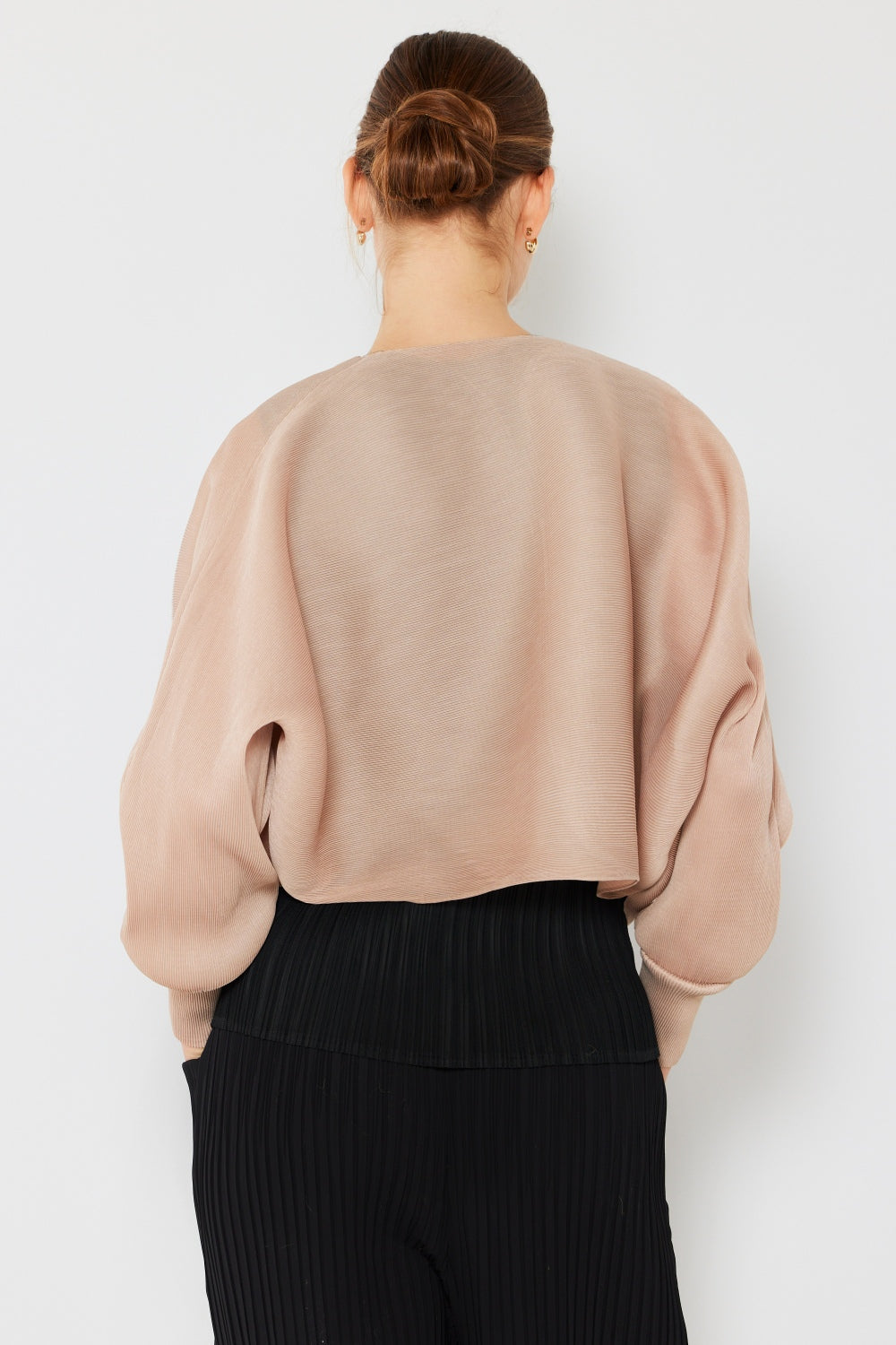 Sleek Ribbed Bolero Cardigan