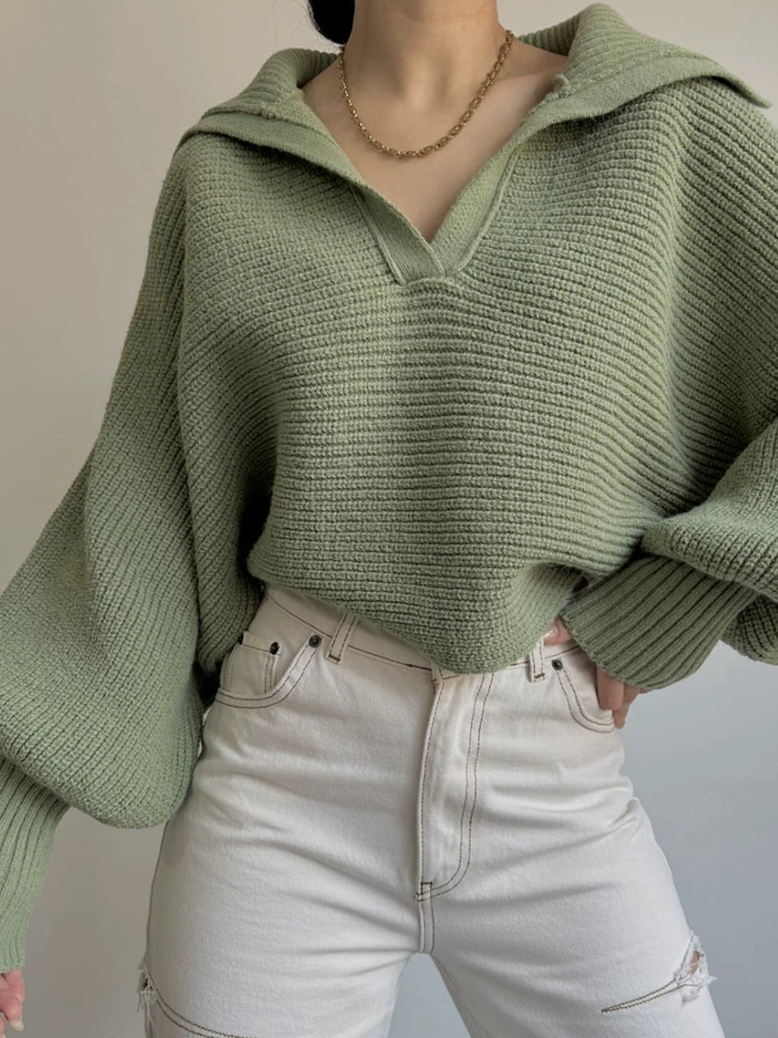 Ivy Johnny Collar Sweater