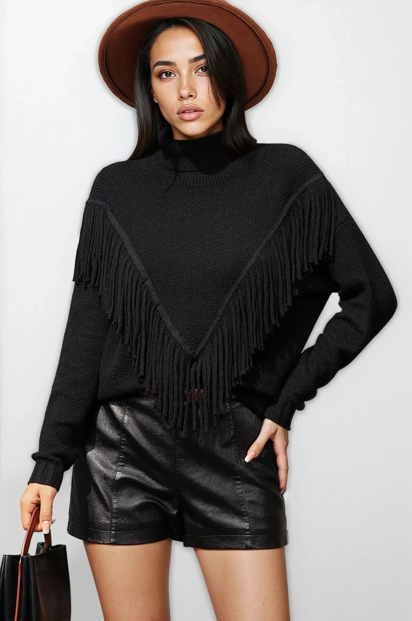 Cove Turtleneck Tassel Sweater