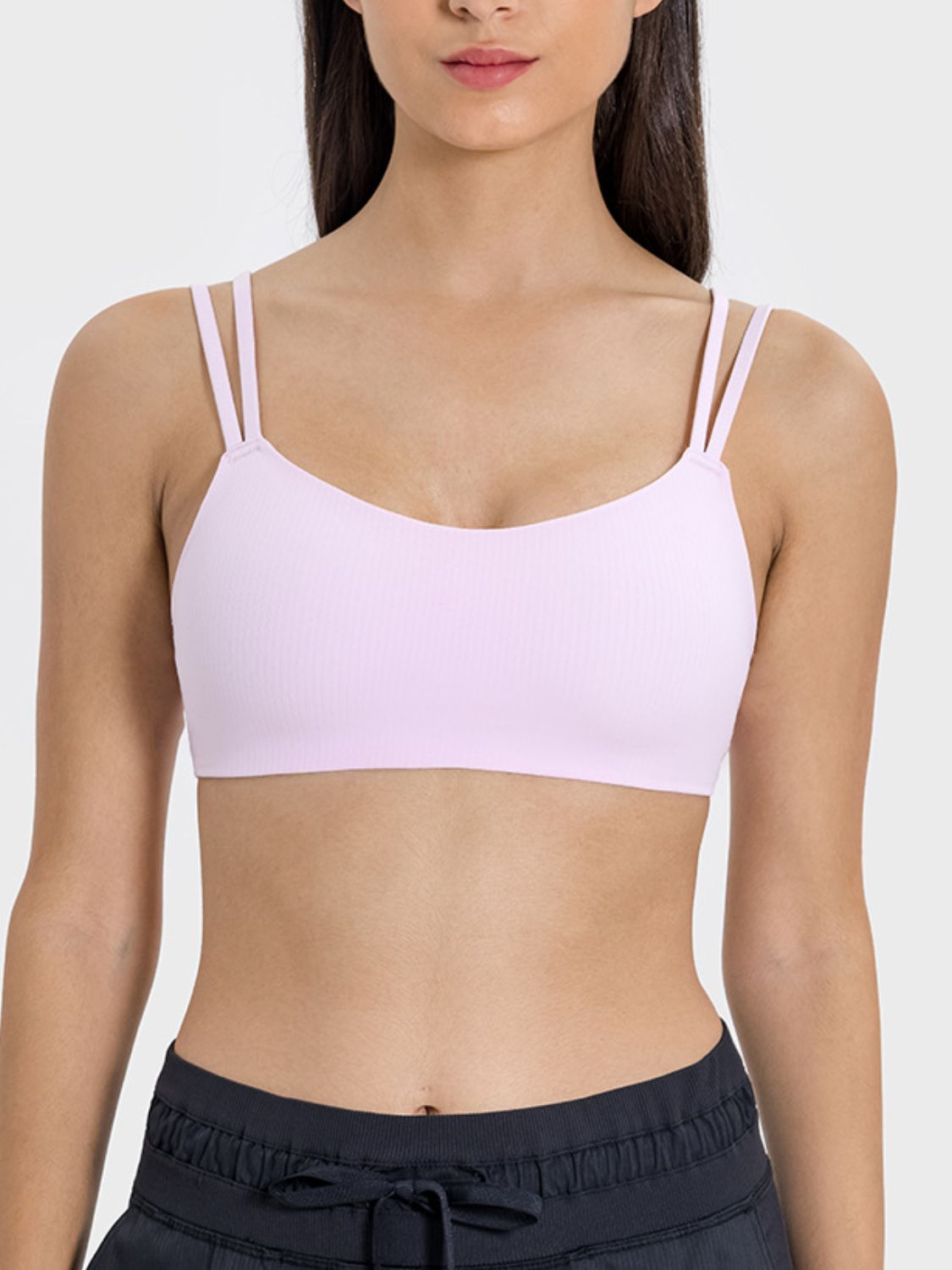 Delight Scoop Neck Double Strap Sports Bra