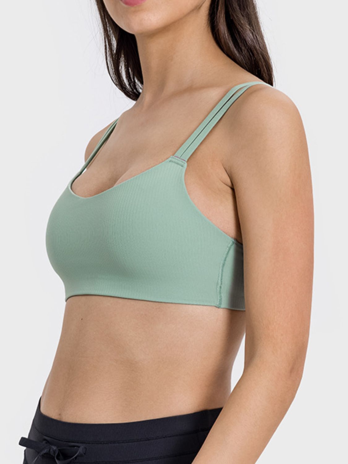 Delight Scoop Neck Double Strap Sports Bra