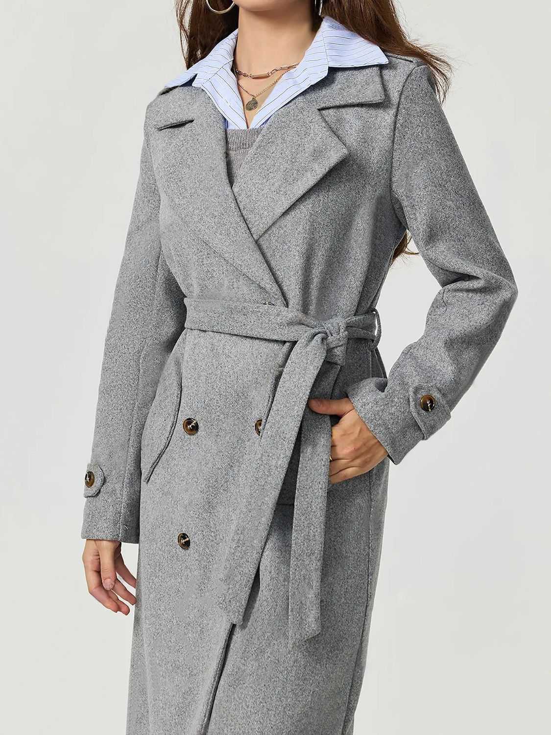 Posh Collared Longline Coat