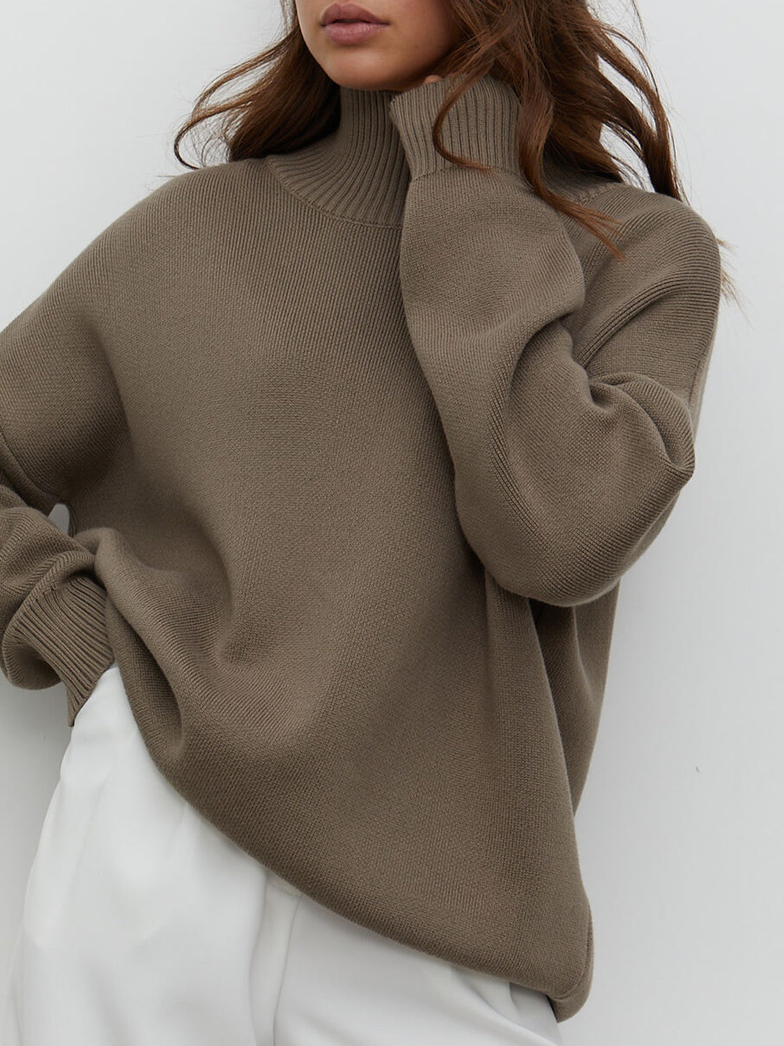 Laid Back Mock Neck Sweater