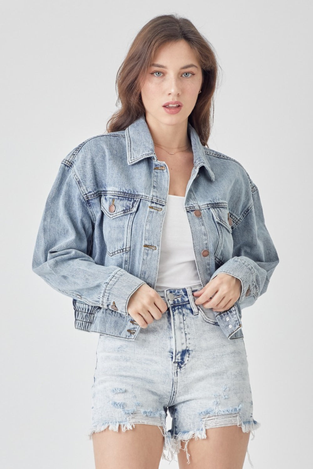 Favorite Denim Cropped Jacket