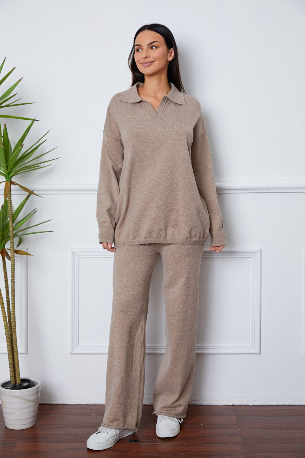 Victorious Johnny Collar Sweater and Pant Set