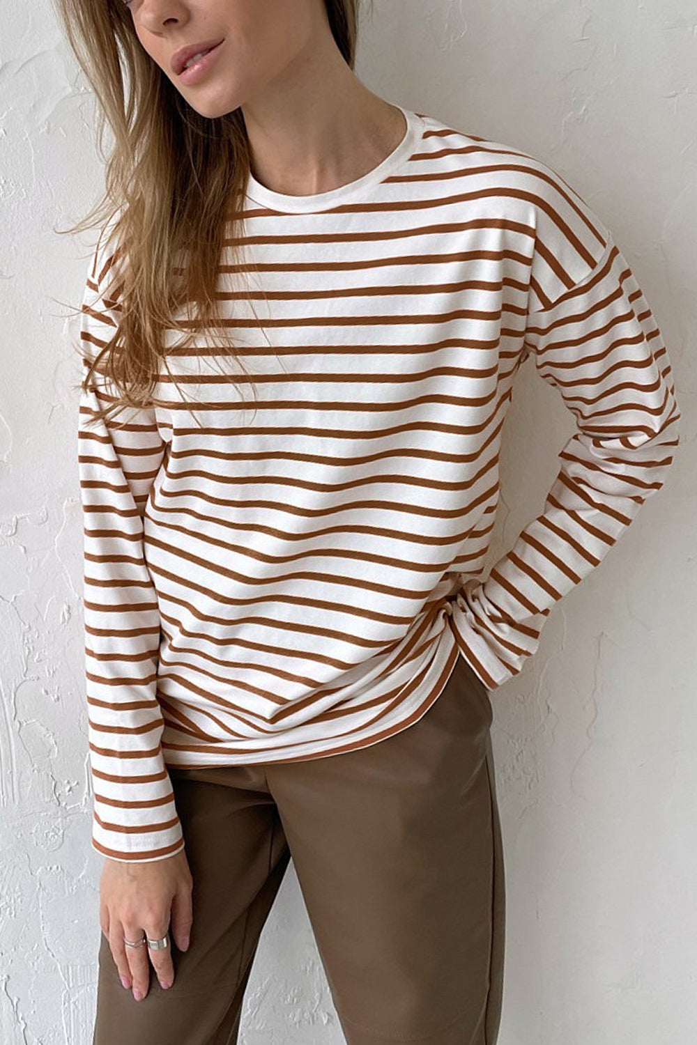 Striped Crew Neck Long Sleeve