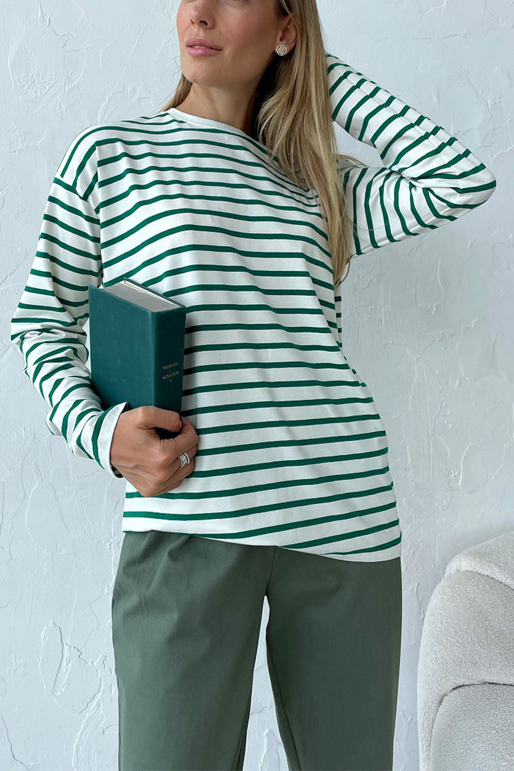 Striped Crew Neck Long Sleeve