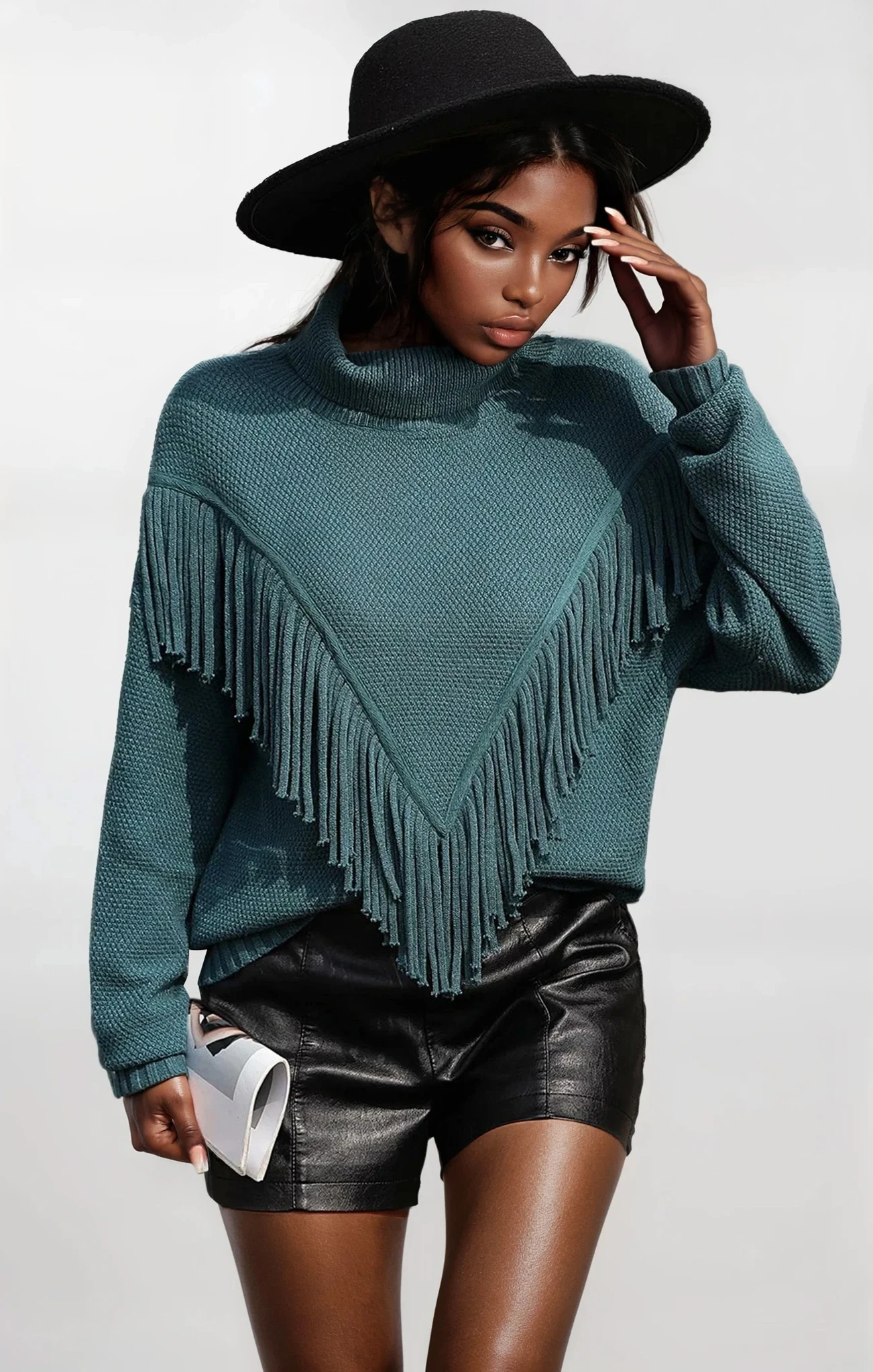 Cove Turtleneck Tassel Sweater