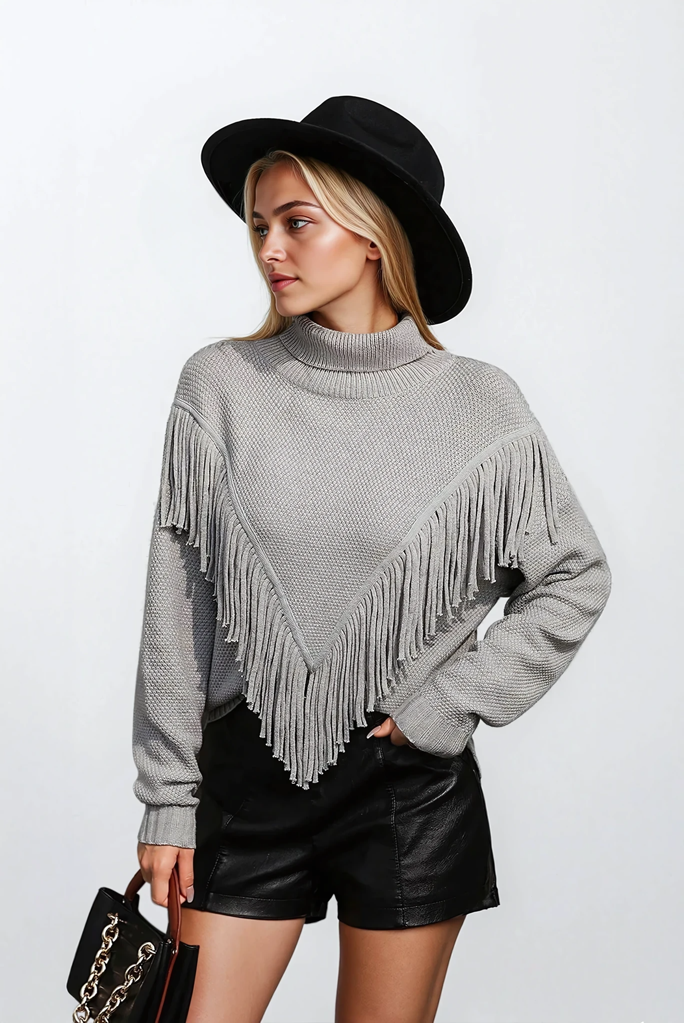 Cove Turtleneck Tassel Sweater
