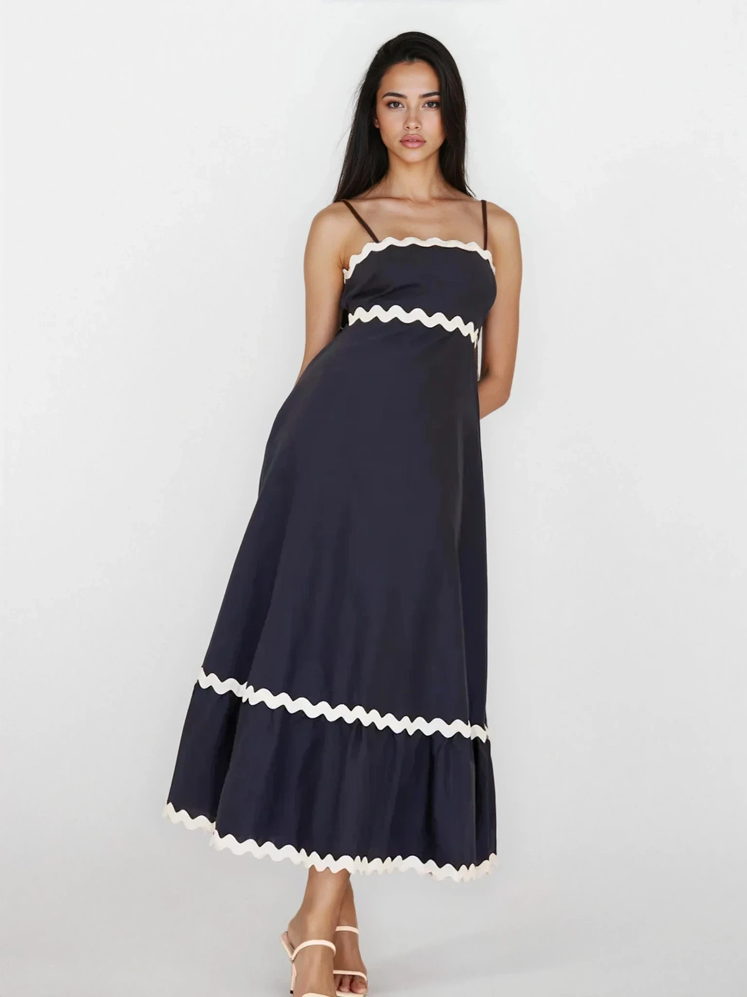 Tidal Spaghetti Strap Maxi Dress