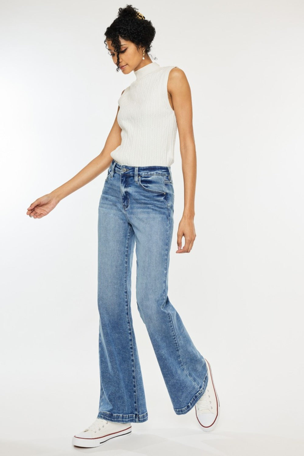 Signature High-Waist Wide Leg Jean