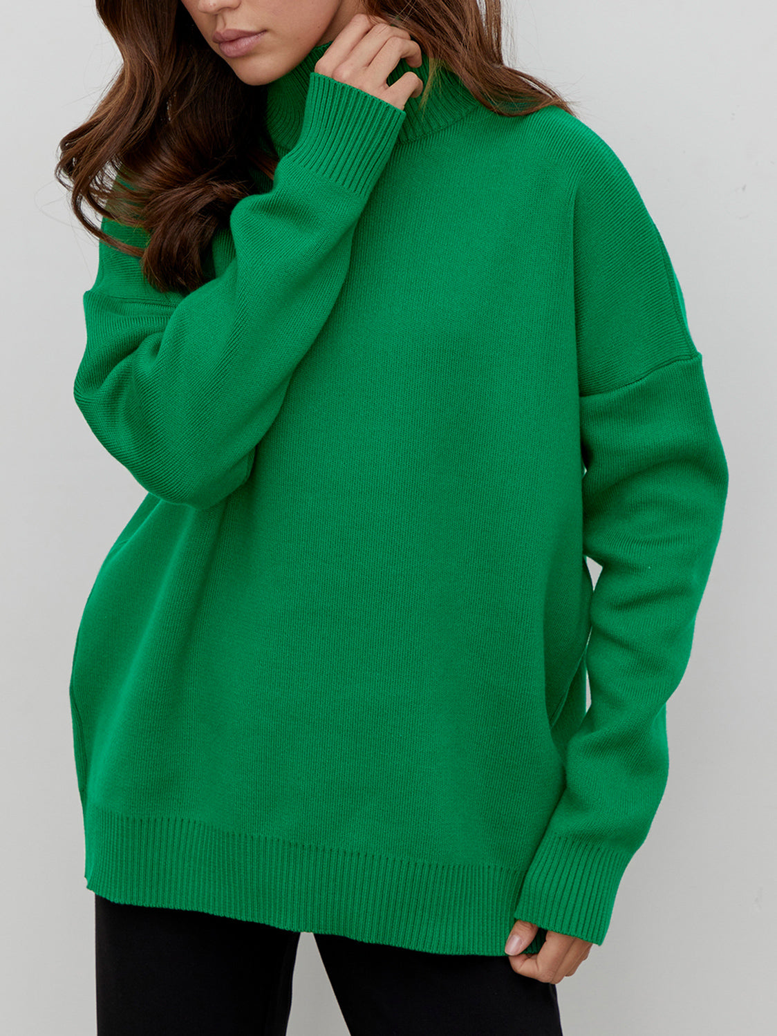 Laid Back Mock Neck Sweater