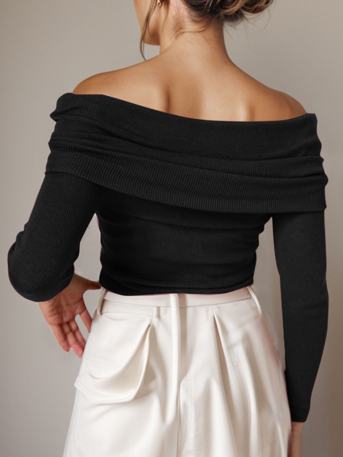 Weightless Off-Shoulder Sweater