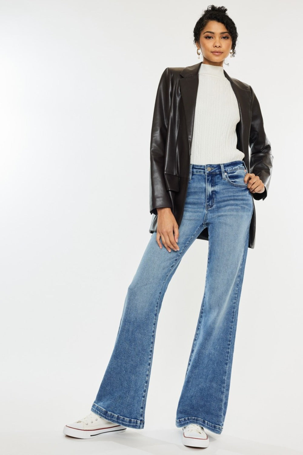 Signature High-Waist Wide Leg Jean