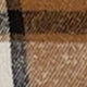 Cinnamon plaid lapel collar vest sleeveless structured fit