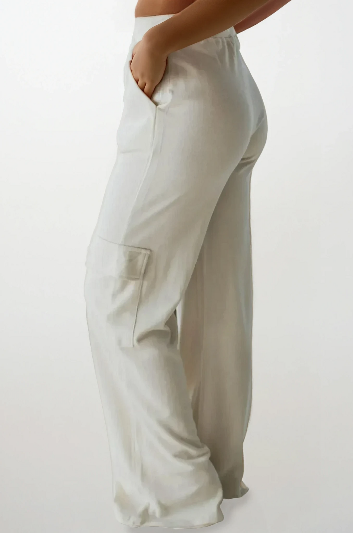 High-waist Cloud Drawstring sweatpants with adjustable drawstring and cargo pockets