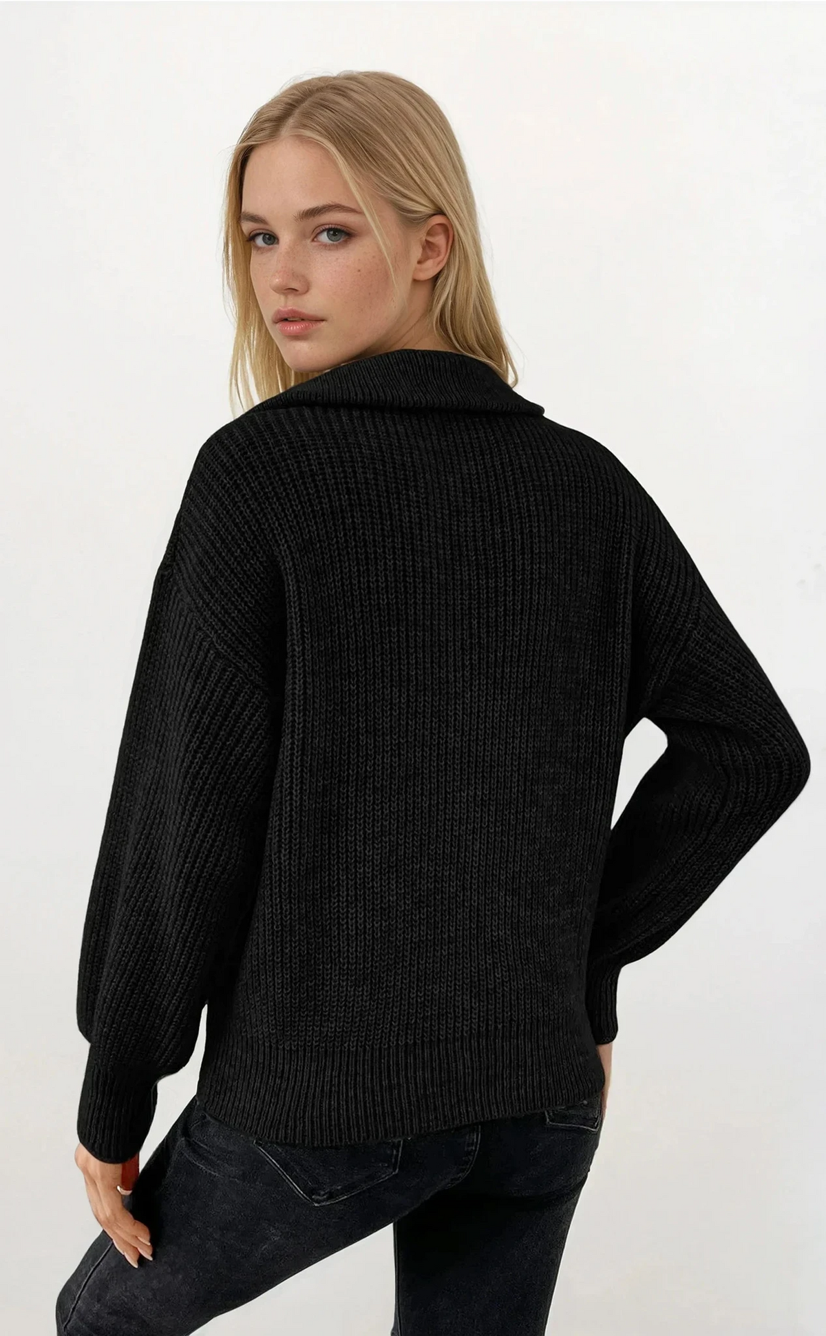  Cushion Half Zip Pullover lightweight solid pattern versatile style