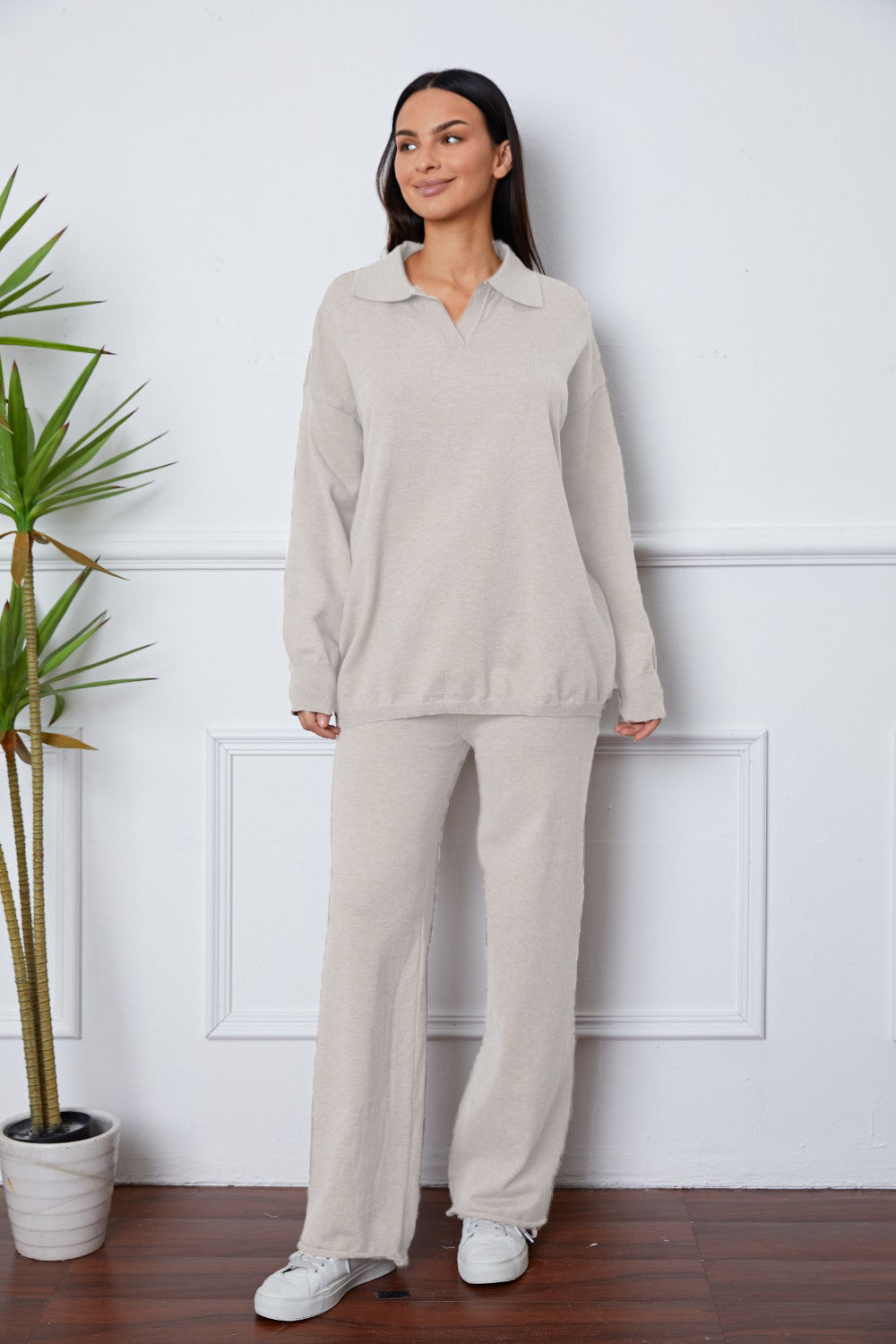 Victorious Johnny Collar Sweater and Pant Set