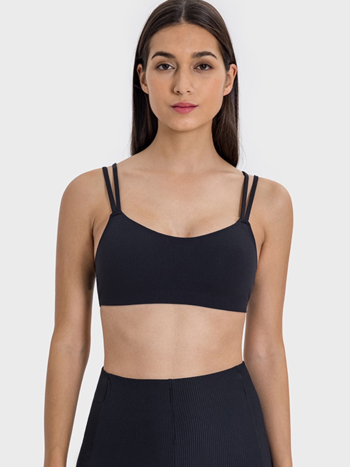 Delight Scoop Neck Double Strap Sports Bra