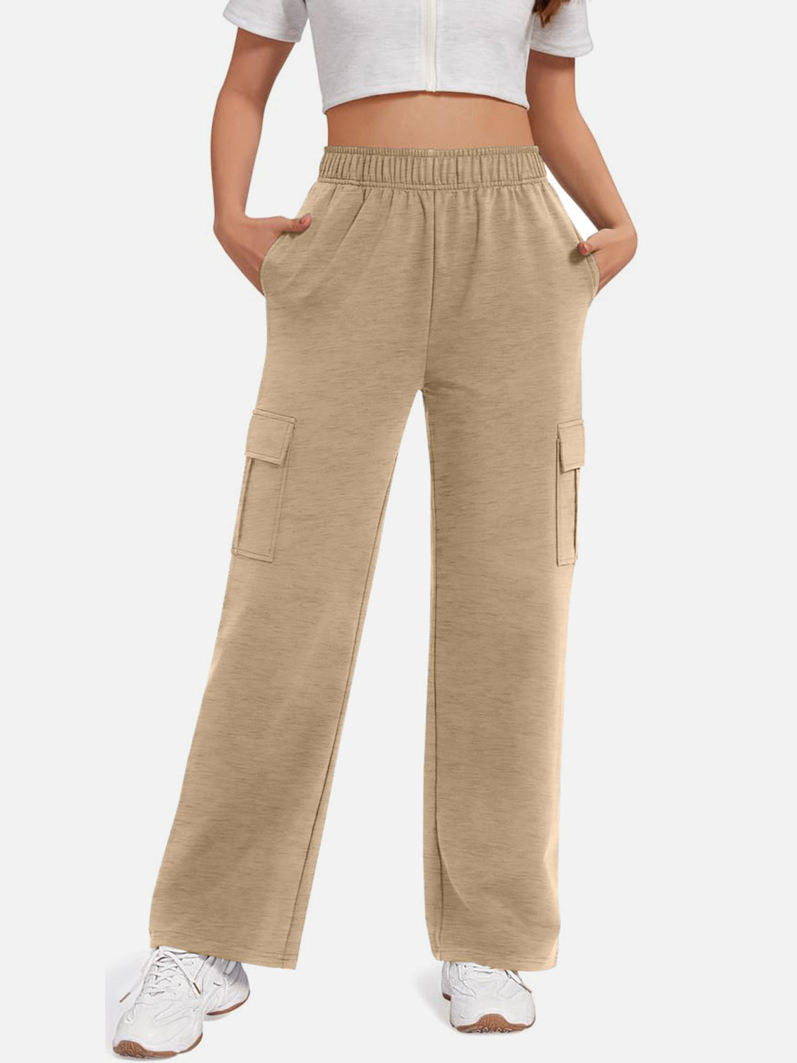 Cargo Straight Leg Sweatpant