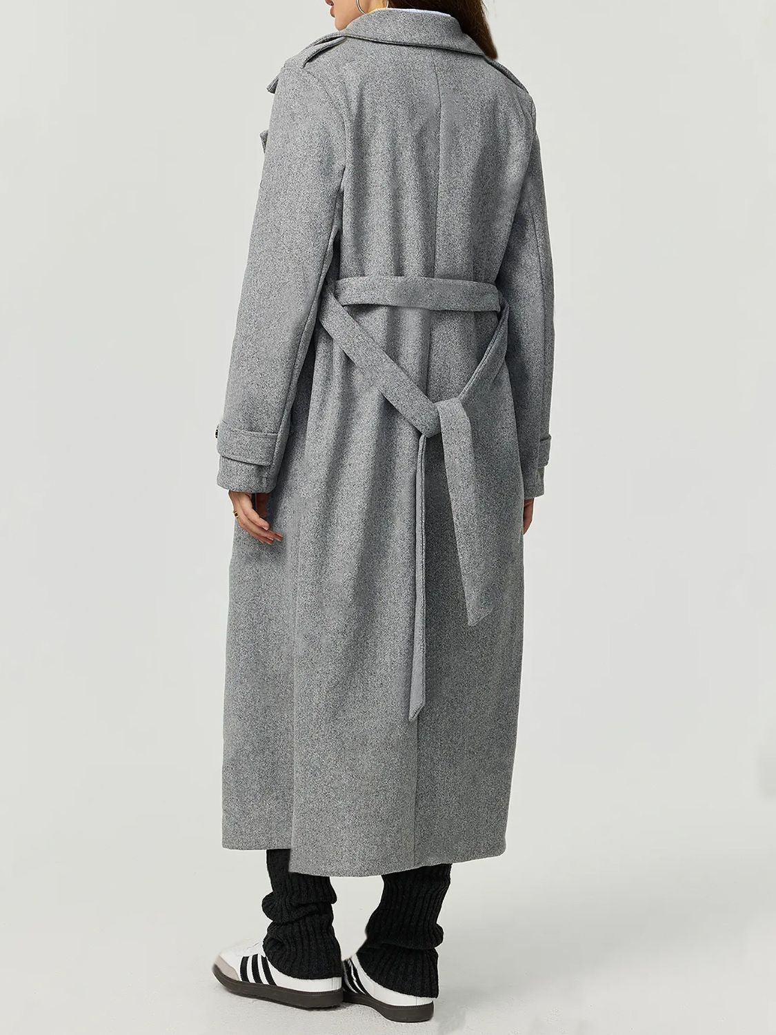 Posh Collared Longline Coat