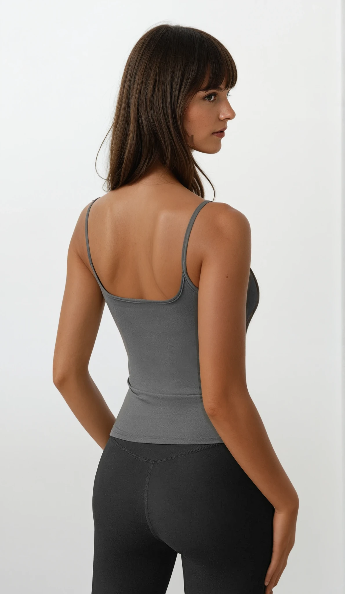 Everyday scoop neck cami in solid color with sleeveless design
