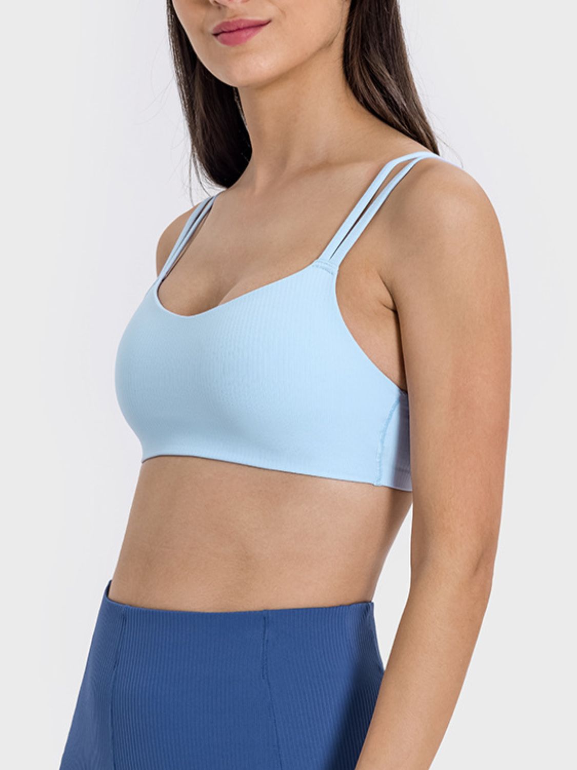 Delight Scoop Neck Double Strap Sports Bra