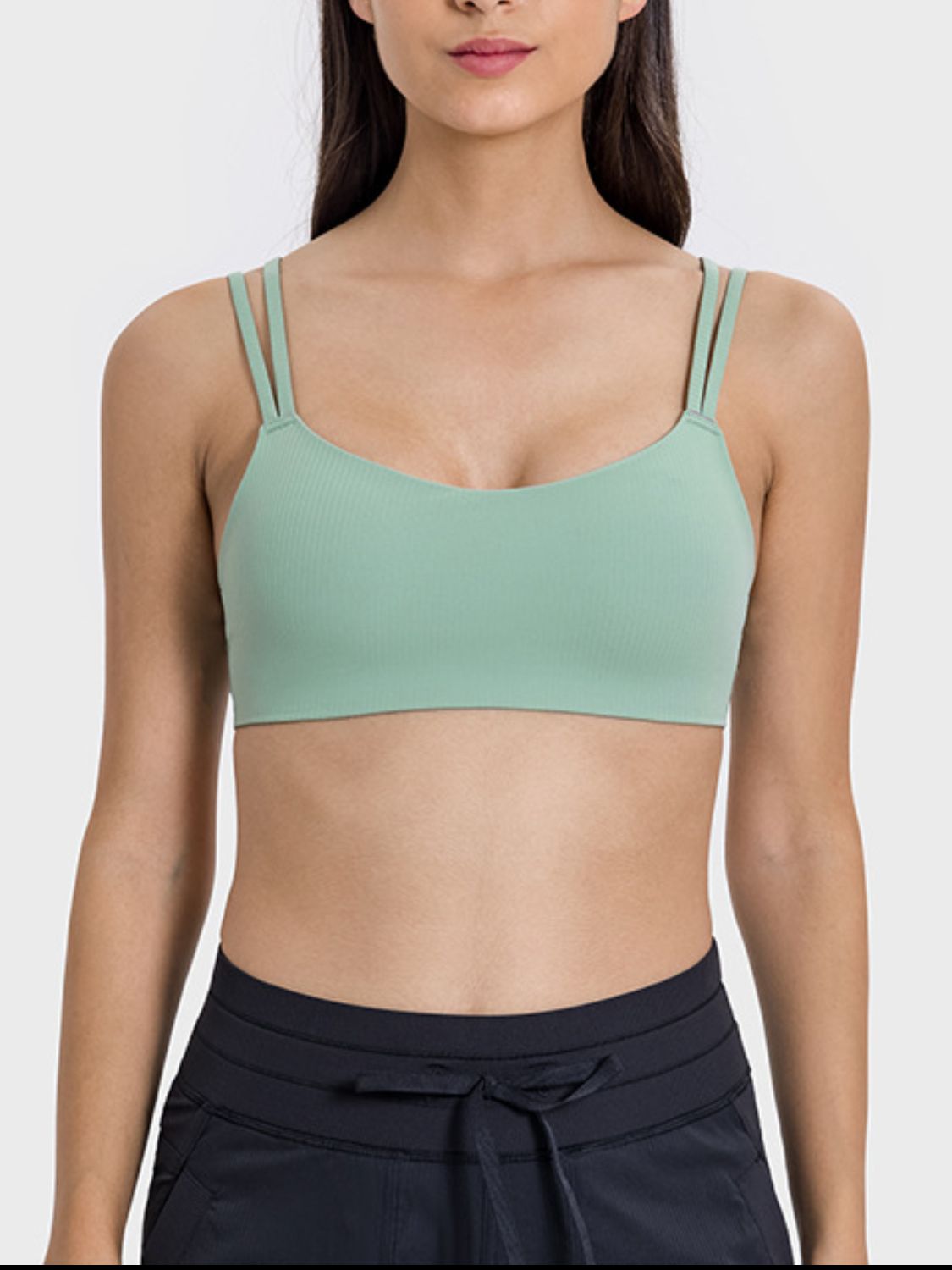 Delight Scoop Neck Double Strap Sports Bra