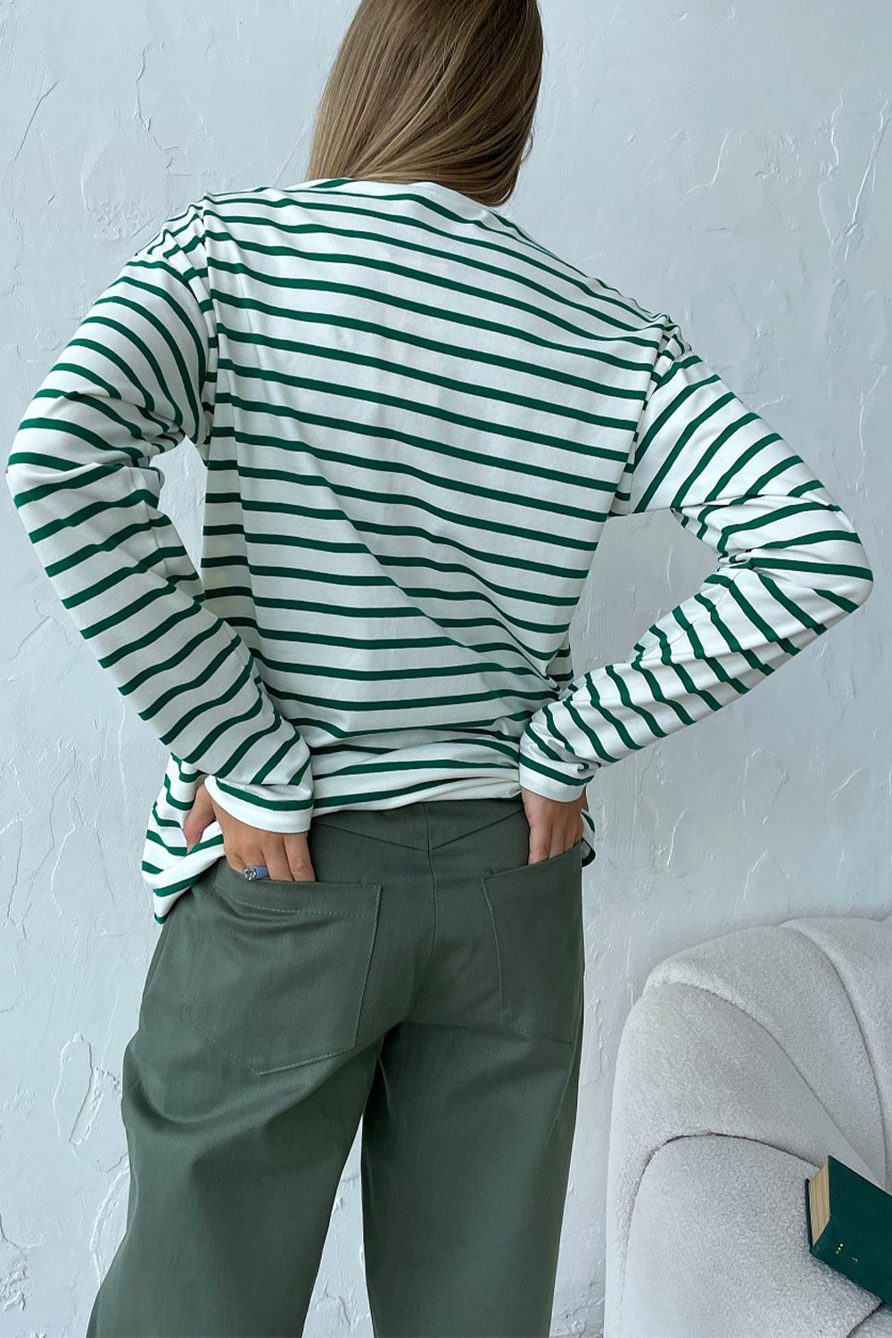 Striped Crew Neck Long Sleeve