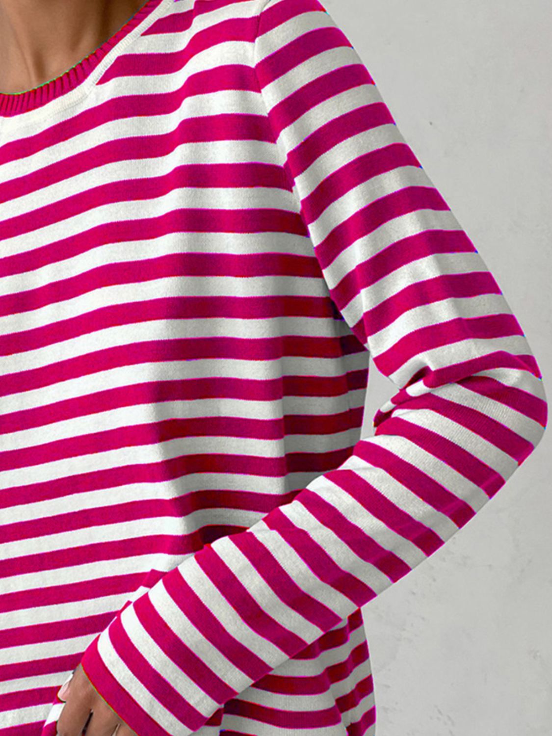 Striped Crew Neck Sweater