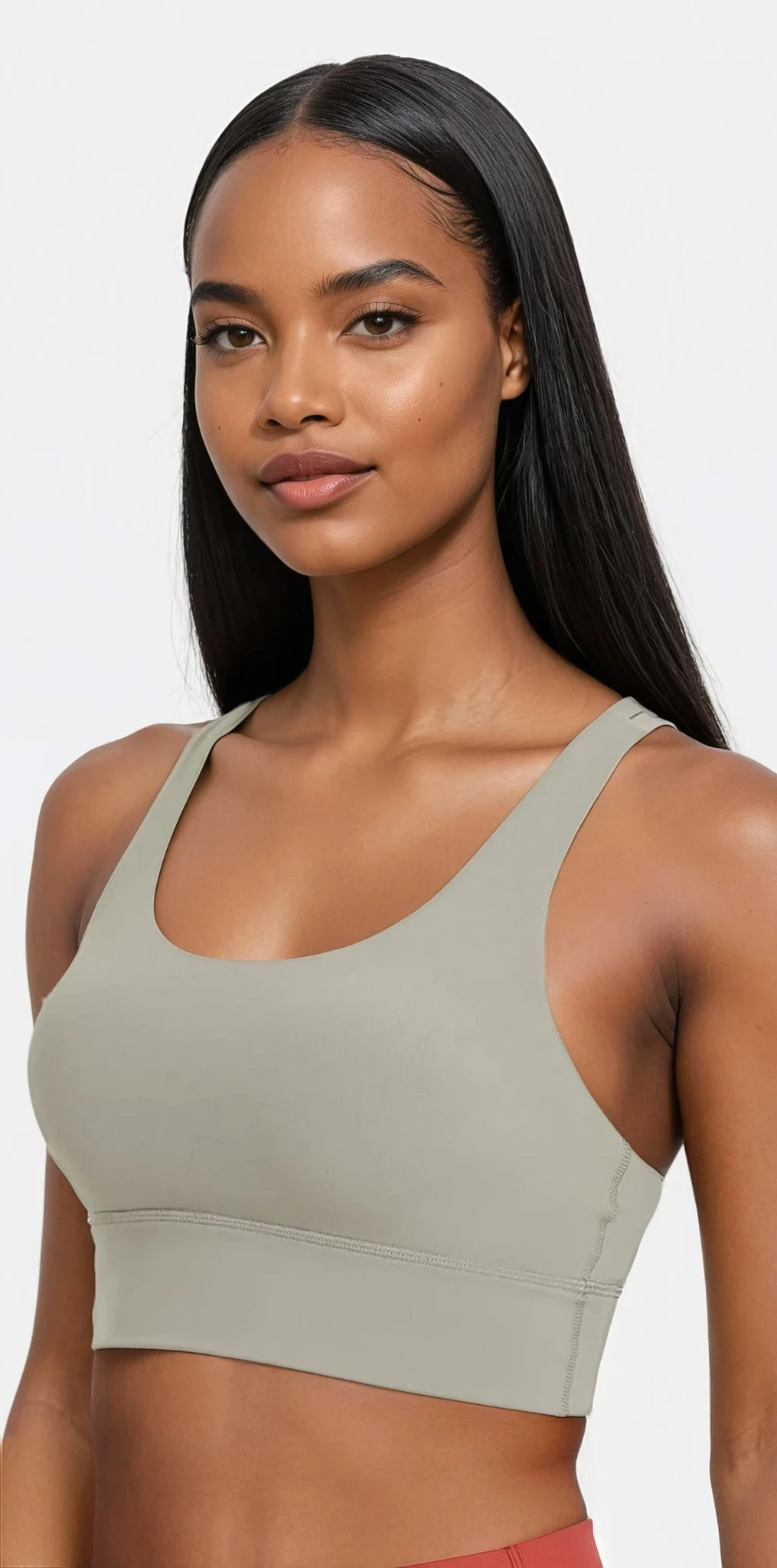 Reaction crisscross back bra with removable padding for sports