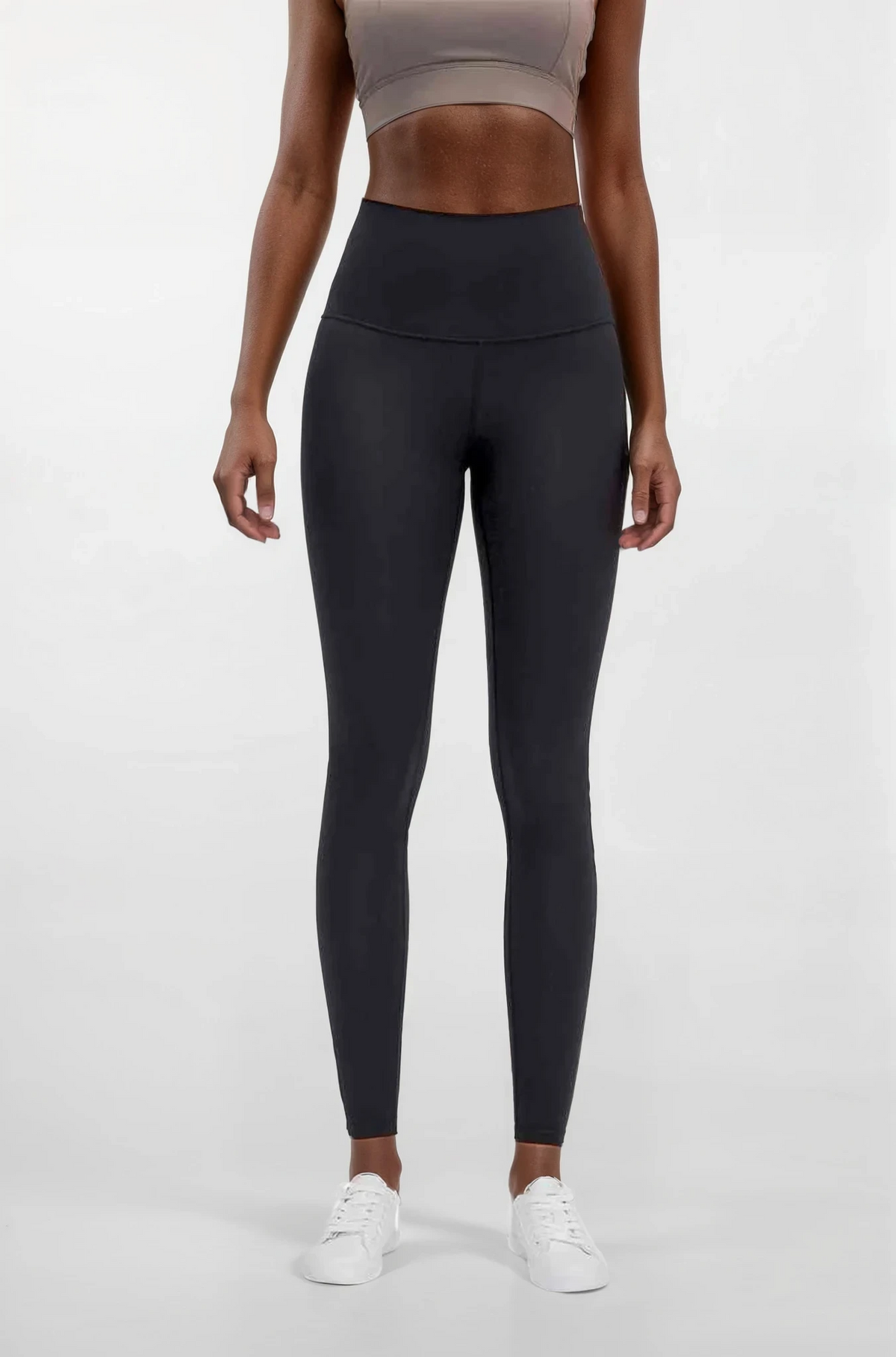 ultra soft high-waist leggings in black stretchy fabric